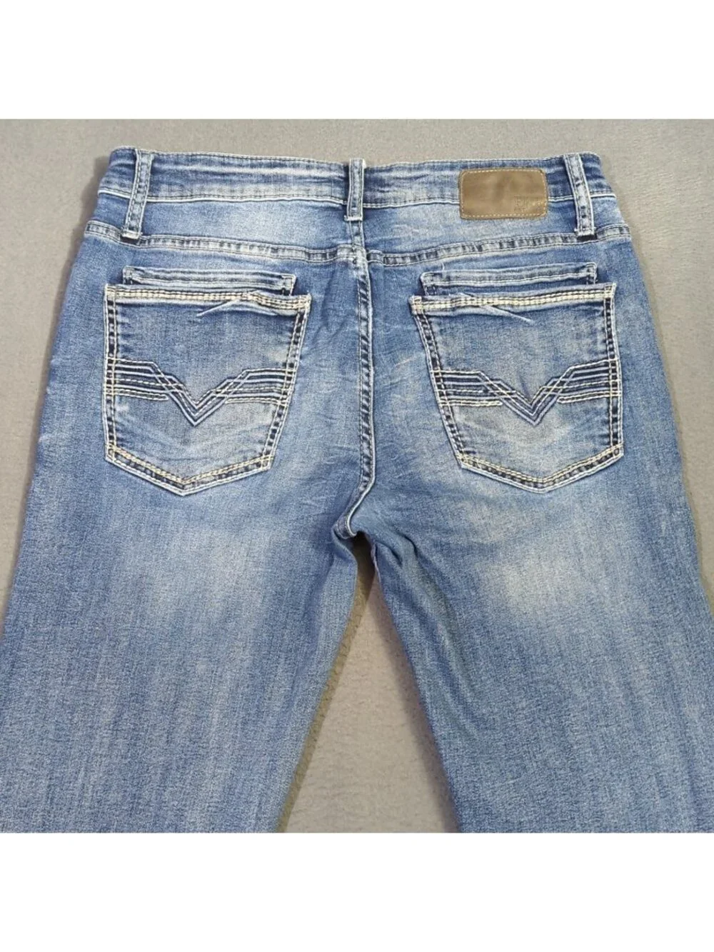 BKE Jeans Men's 34x34 Fits 32x33 Blue Jake Boot Stretch Denim